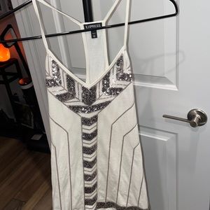 Very cute tank with beige , black/grey and brown